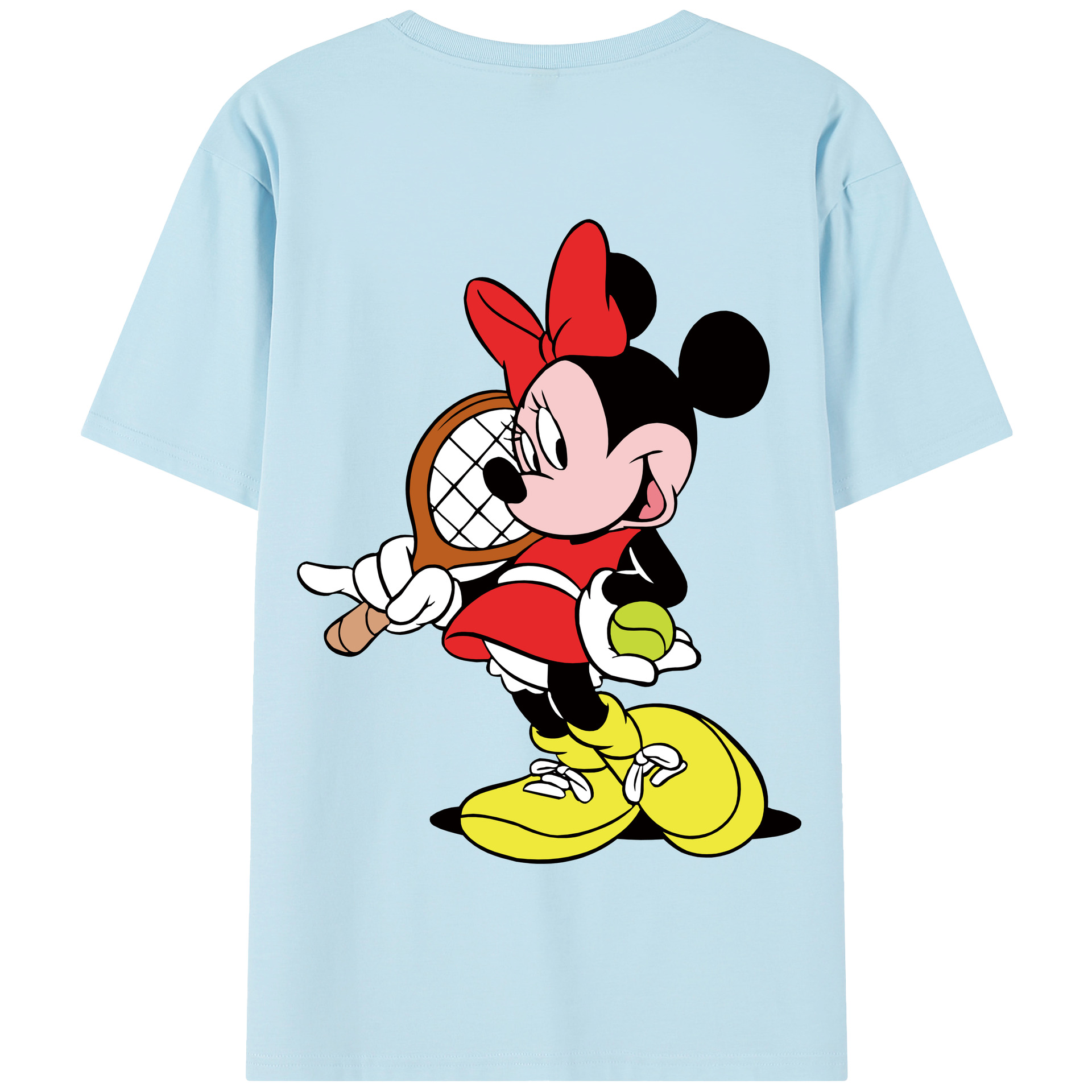 （画像用） ミッキーマウス Mickey Mouse 綿100％半袖Tシャツ（背面プリント）